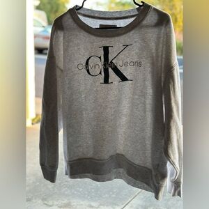 Calvin Klein Jeans lounge Light Gray Crewneck Sweatshirt